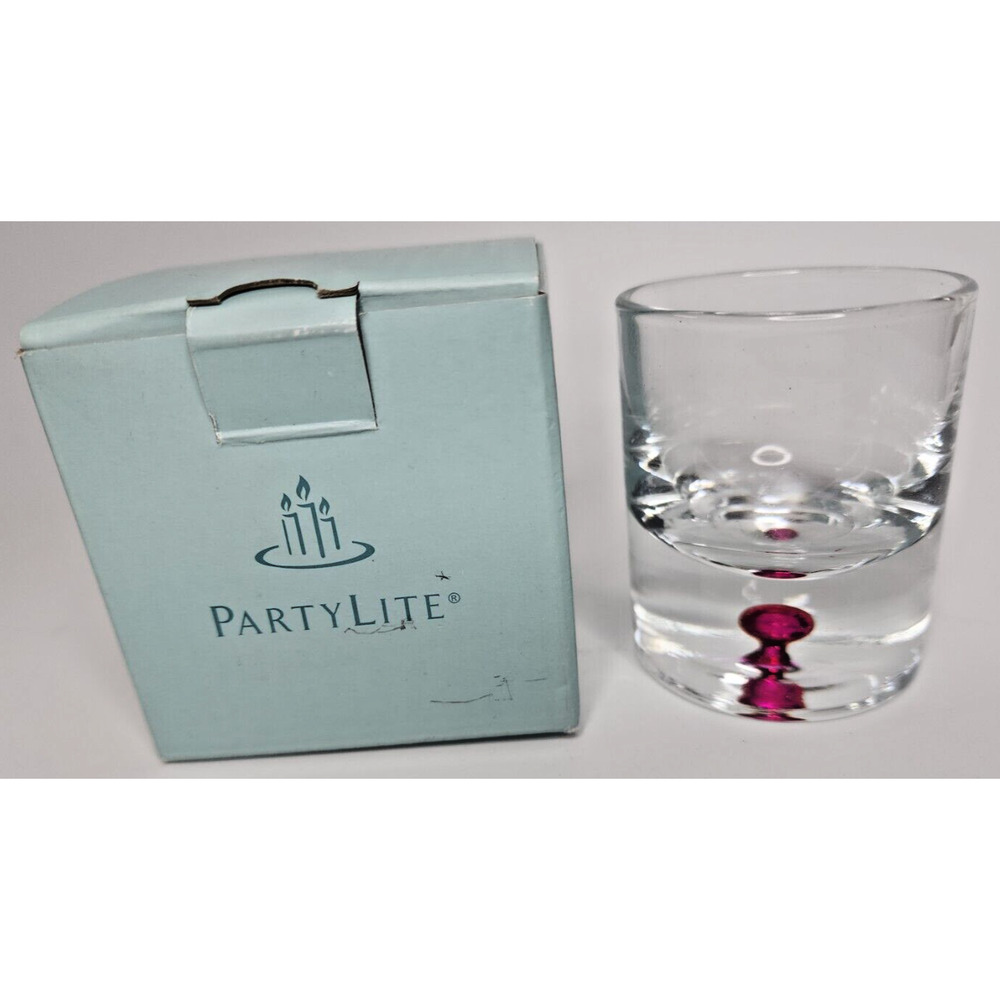 PartyLite Pop Fusion Berry Blast Tealight Holder Retired NIB P90909/P6H